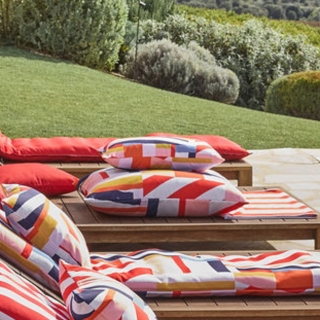 Housse de coussin d'extérieur - Pondichéry