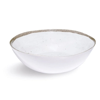 Saladier - Centre de table Terrae Bianco en mélamine 31 cm