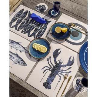 SET DE TABLE VINYLE HOMARD BLEU. Y 33x45 - PDV 04536