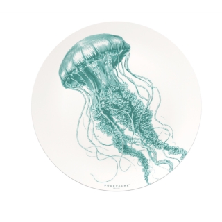 SET DE TABLE VINYLE ROND PODEVACHE XS Ø38 - EURYALE MEDUSE TURQUOISE - PDV 06312