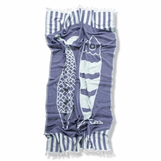 Serviette de plage 100% coton 95x175 cm - Tantotails