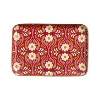 Plateau émaillé 30 cm x 21 cm - Gypsies auburn