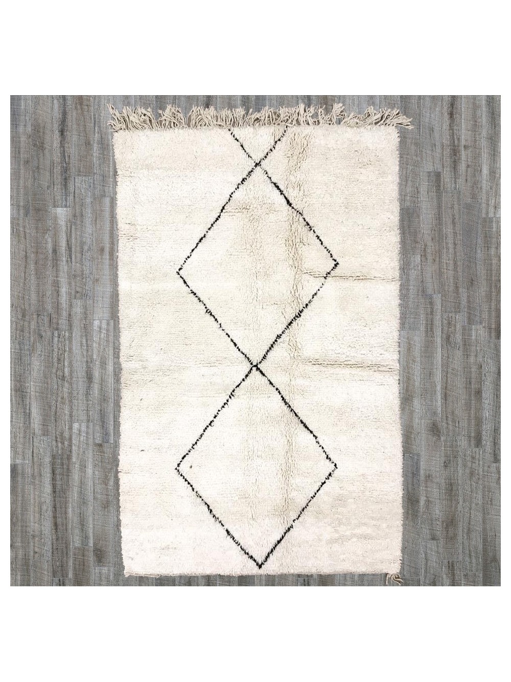 TAPIS BENI OUARAIN TRAITS NOIRS 150X233 B234