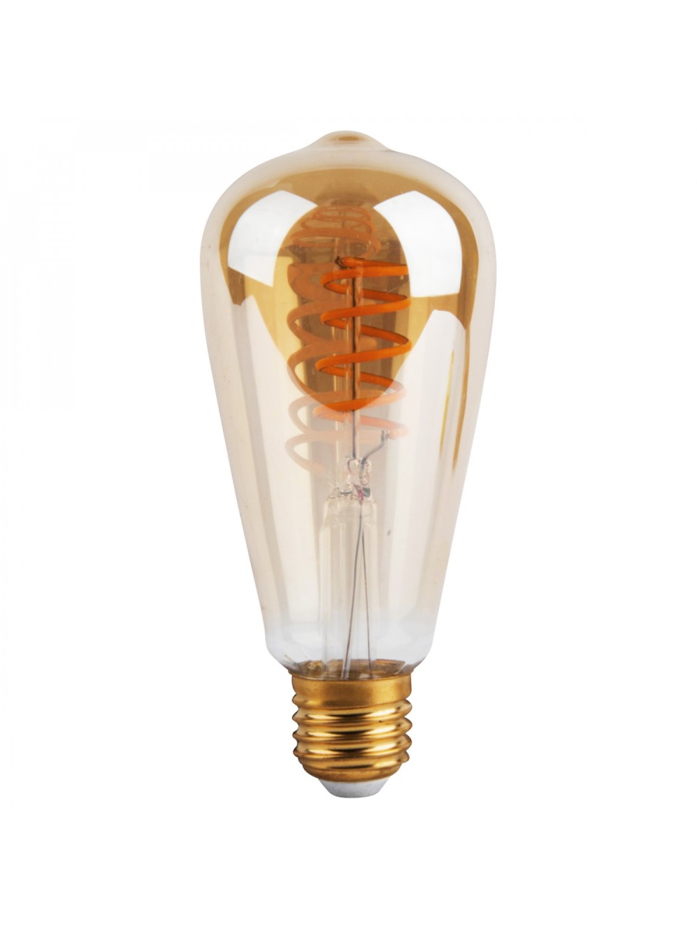 AMPOULE LED VINTAGE TWIST 4W E27 AMBRE D6,4 H14,3CM DIMMABLE