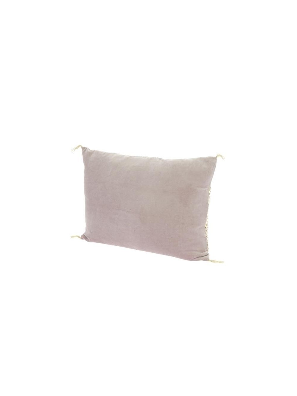 COUSSIN VELOURS DE COTON  35X50 LILAS DOMINOS