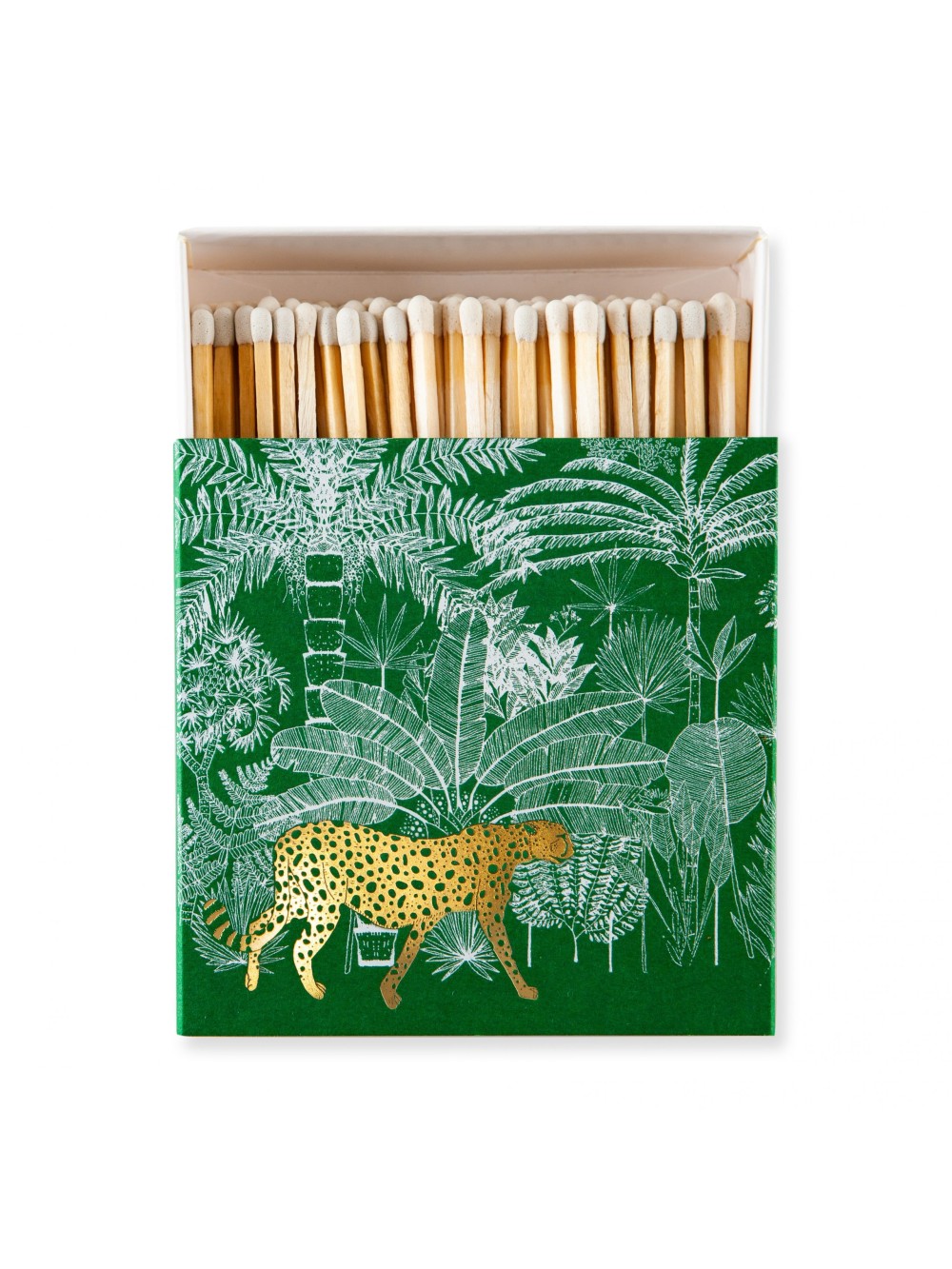 BOITE D'ALLUMETTES GUEPARD VERTE
