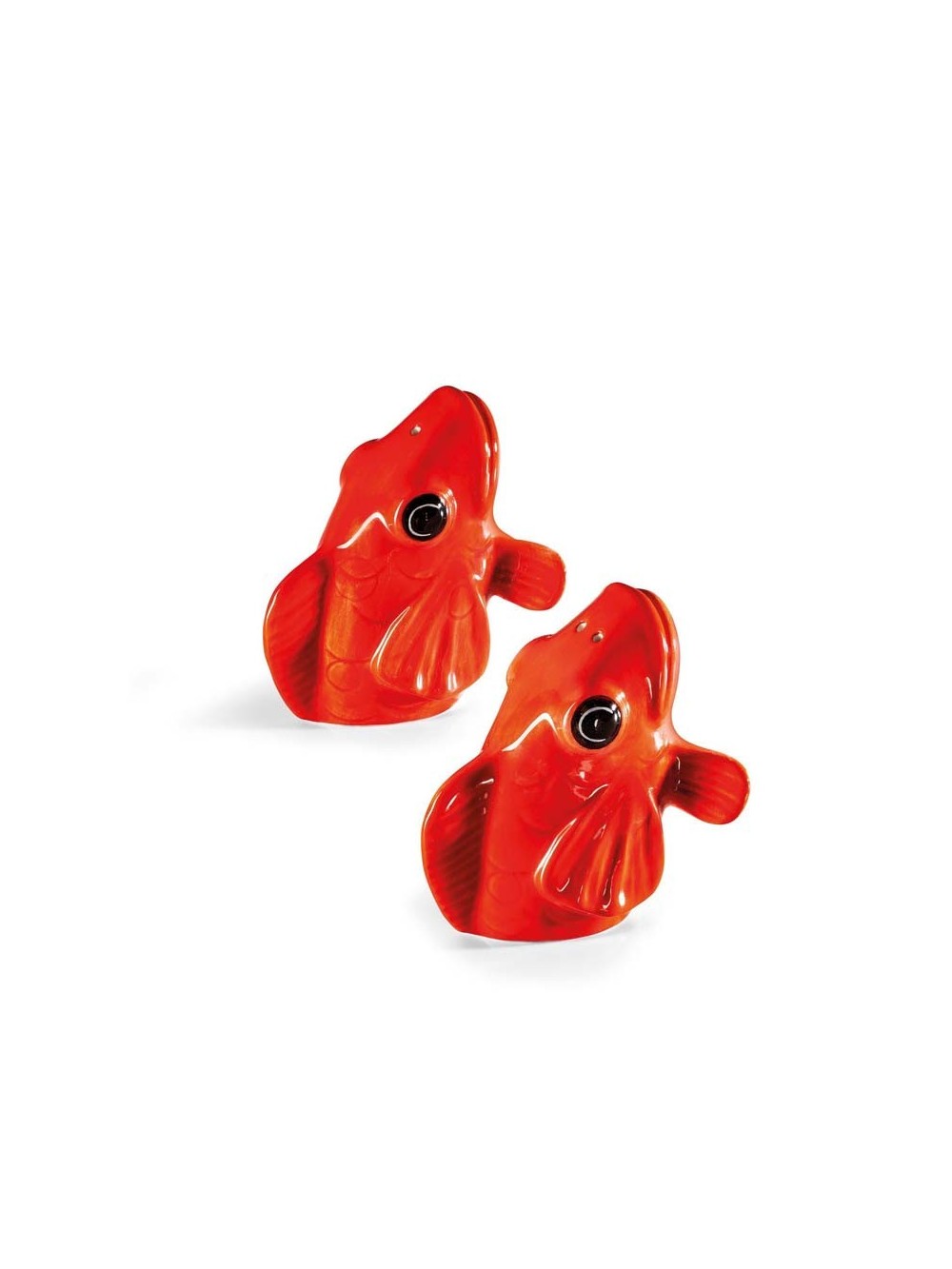SALIERE ET POIVRIERE POISSON ROUGE