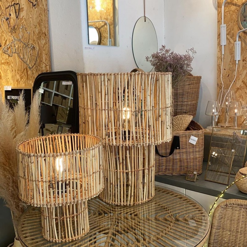 LAMPE CHEVET ROTIN TINY LAMPE CHEVET ROTIN TINY - BAZAR DELUXE