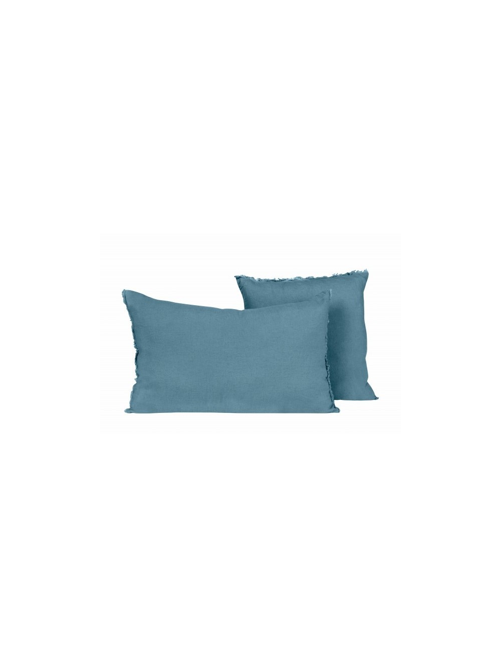 COUSSIN EN LIN 40X60 VITI BLEU STONE