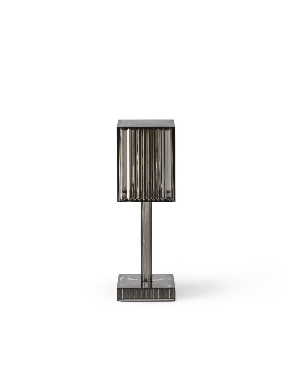 LAMPE GATSBY PRISMA FUME 8X8X24.5CM