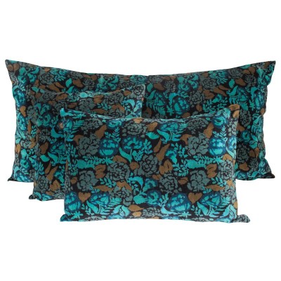 Coussin en velours Mharas Bleu de Prusse