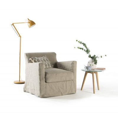 FAUTEUIL EN LIN BANDOL - Home spirit