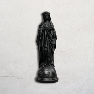STATUE MARIE AUX FLEURS H20cm x 9cm x 5cm