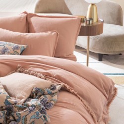 Taie d'oreiller double voile de coton Katni Housse de couette double voile de coton Katni Harmony - Haomy